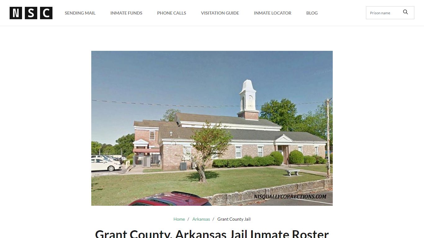 Grant County, Arkansas Jail Inmate List